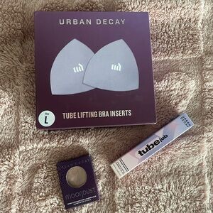 BNIB! Lot of Urban Decay Tube Lifting Bra Inserts and Makeup Bundle